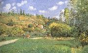 Camille Pissarro Cattle woman oil painting artist